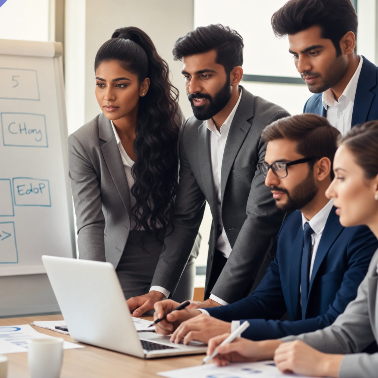 Professional team collaboration